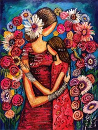 Shazly Khan, The Embrace, 18 x 24 Inch, Acrylic on Canvas, Figurative Paintings, AC-SZK-108